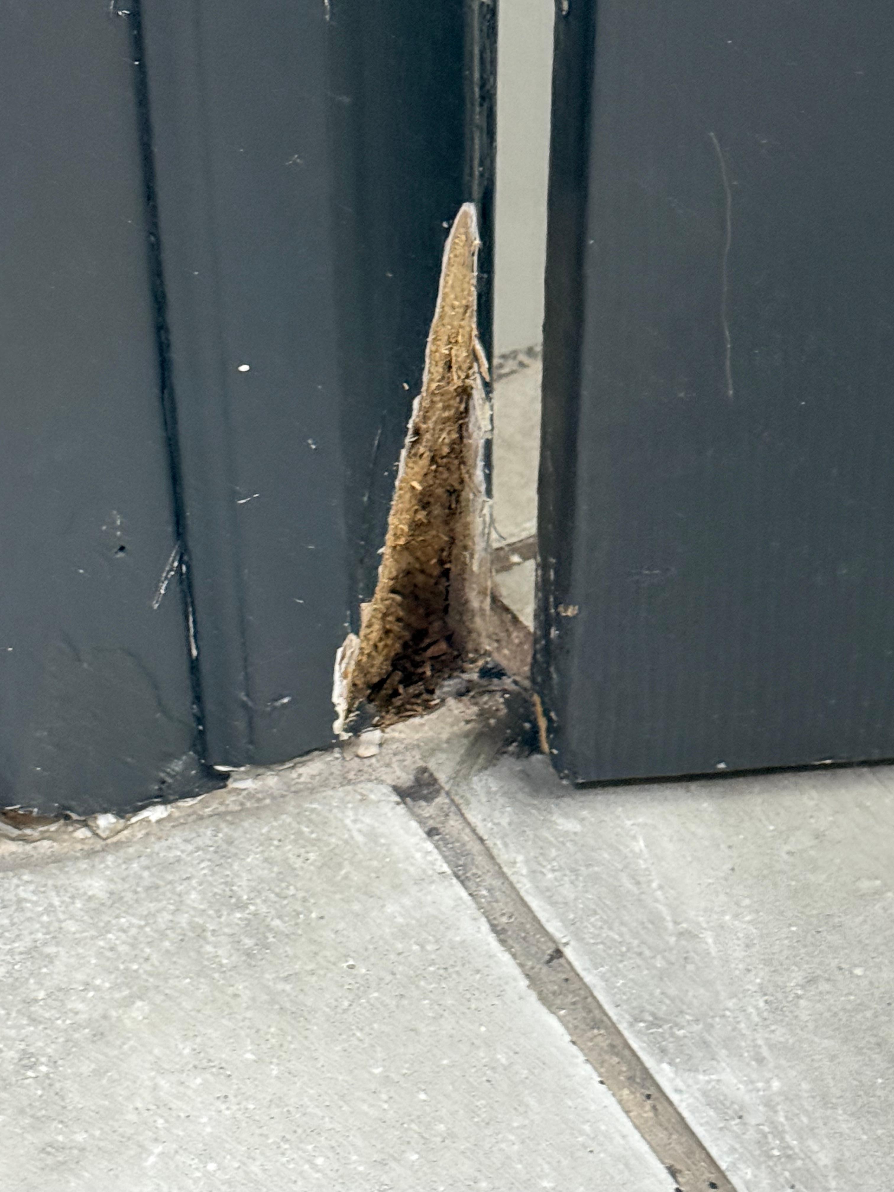 Rotted wood trim 