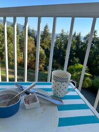 Breakfast on the balcony