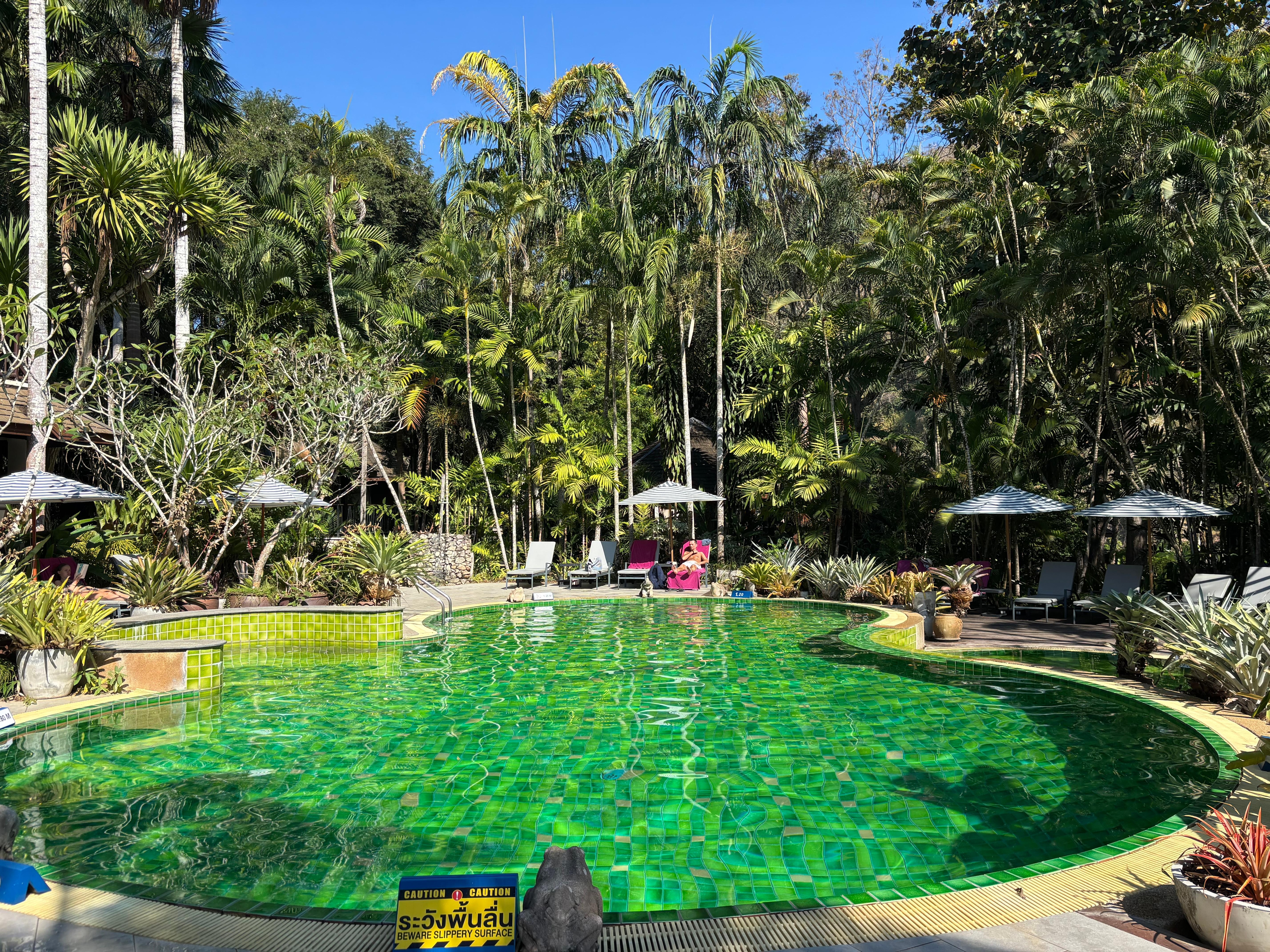 Sister property pool 5 mins walk behind resort 