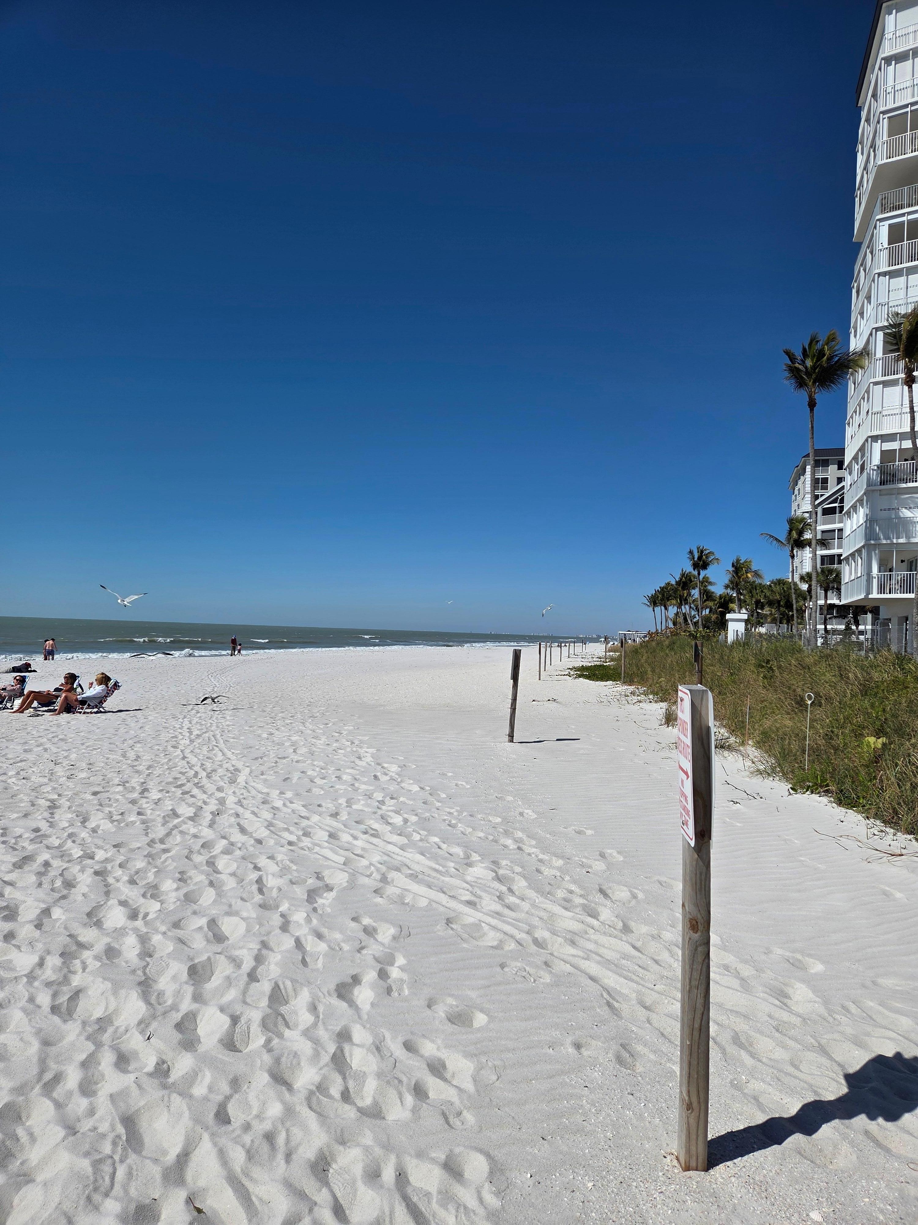 Vanderbilt beach quiet day. About a 20 minute walk.