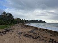 Beach was beautiful but cannot swim and dirt beach