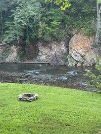 View of the South Toe River from back porch