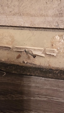 Nails up from missing threshold