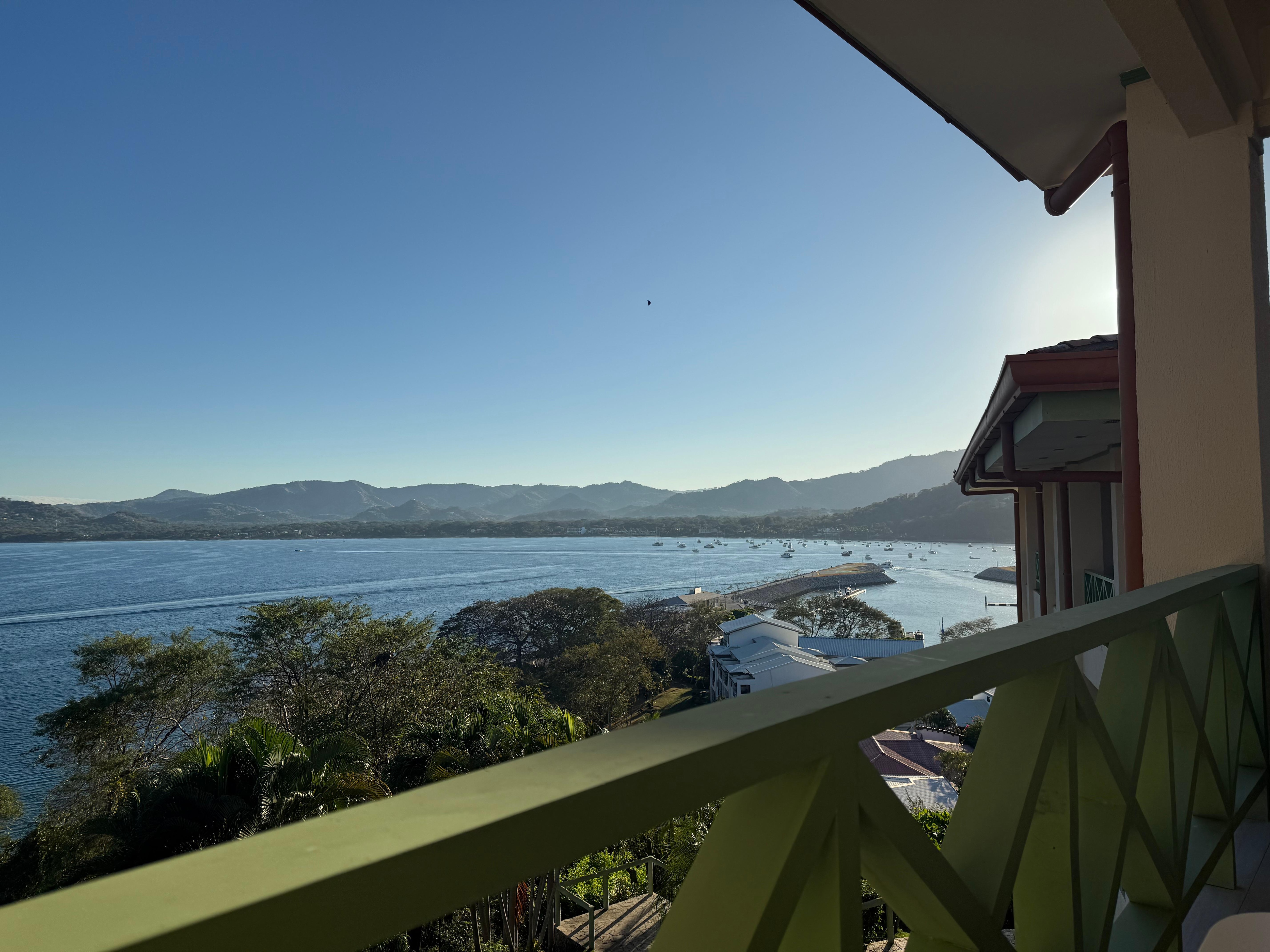 View from balcony - sunset 