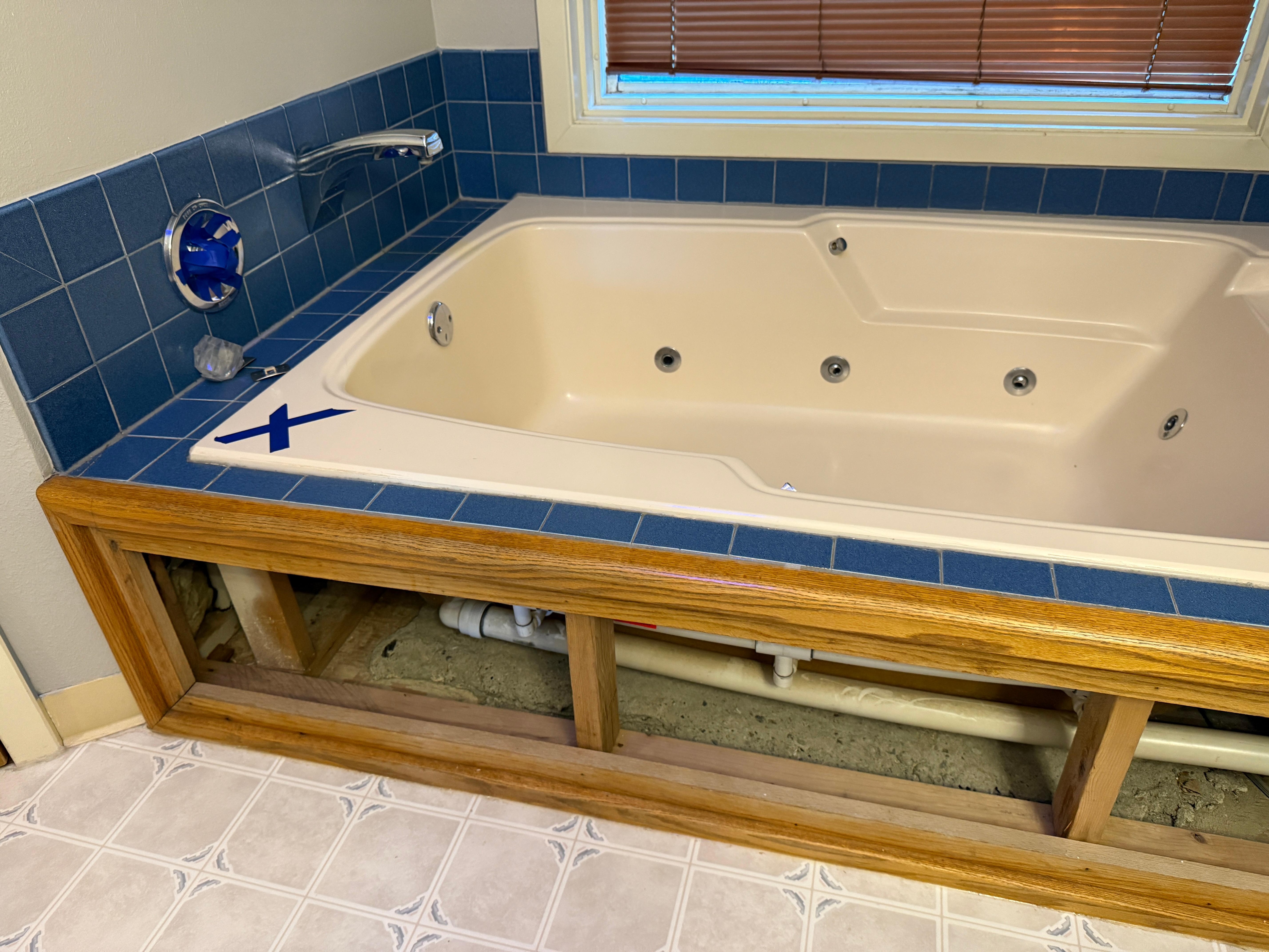 This is what the tub   
looked like. 