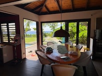 Kitchen view to the backyard