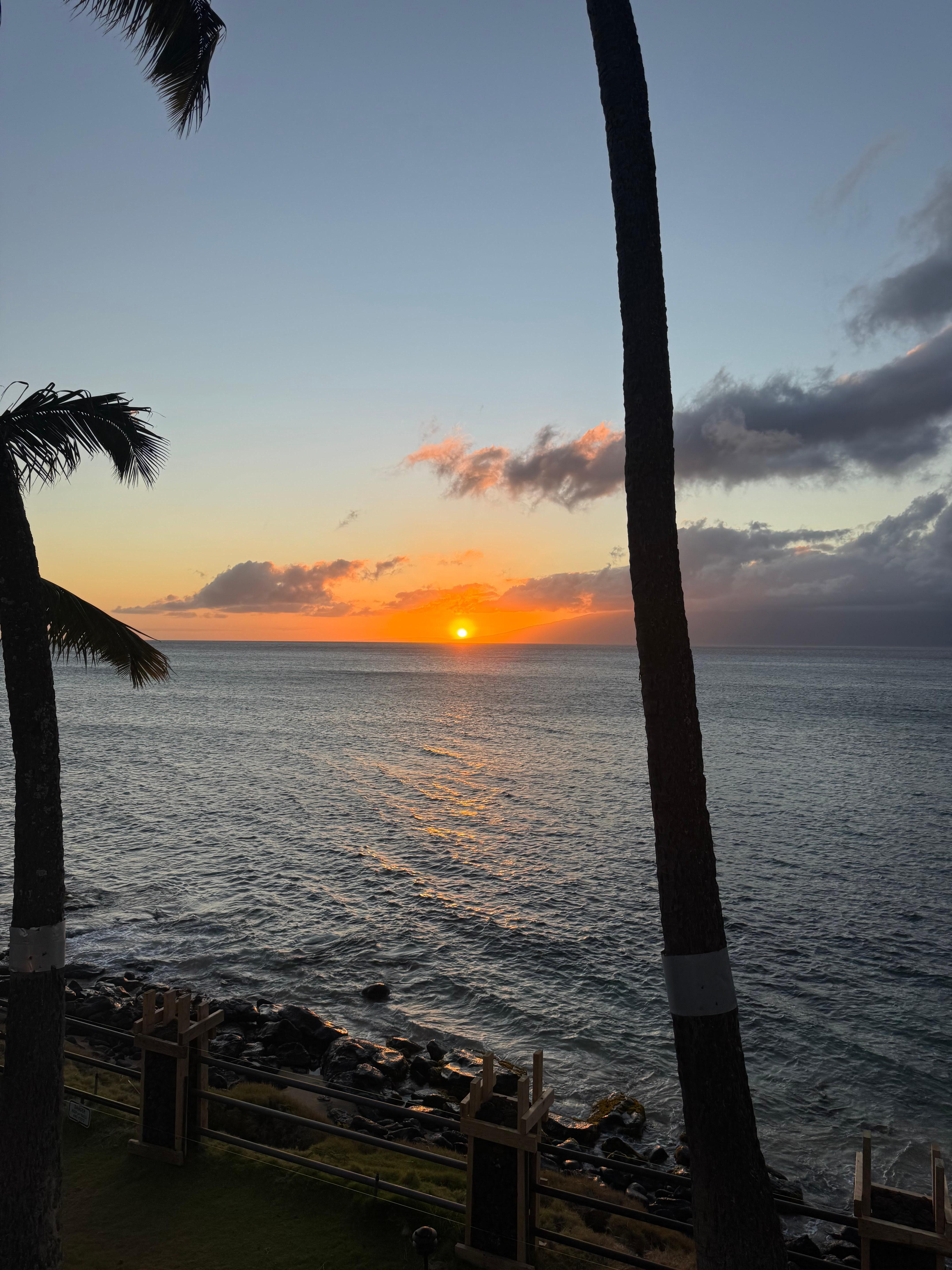 Sunset from our Lani 