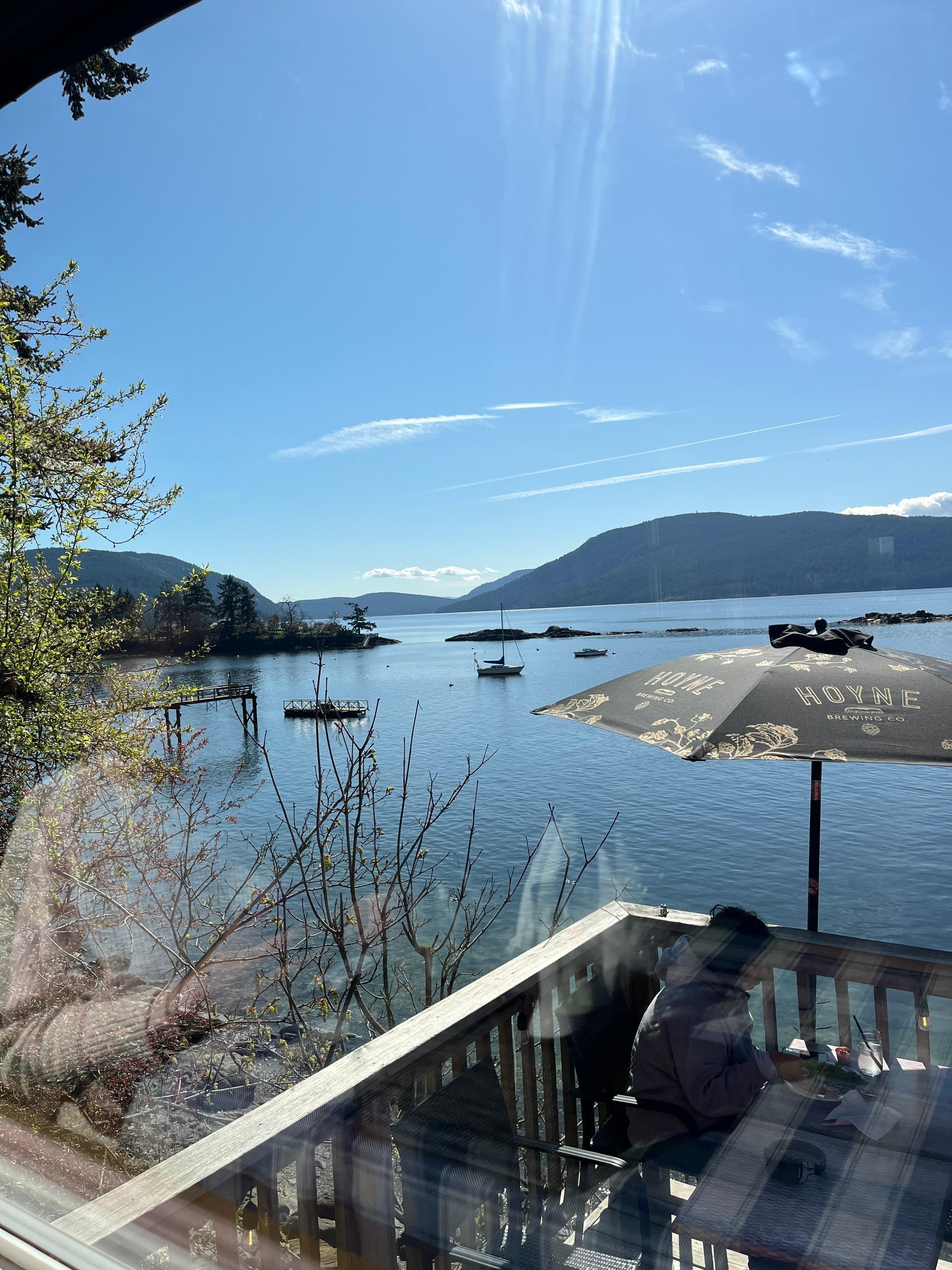 View from the fish and chips place across the street. 