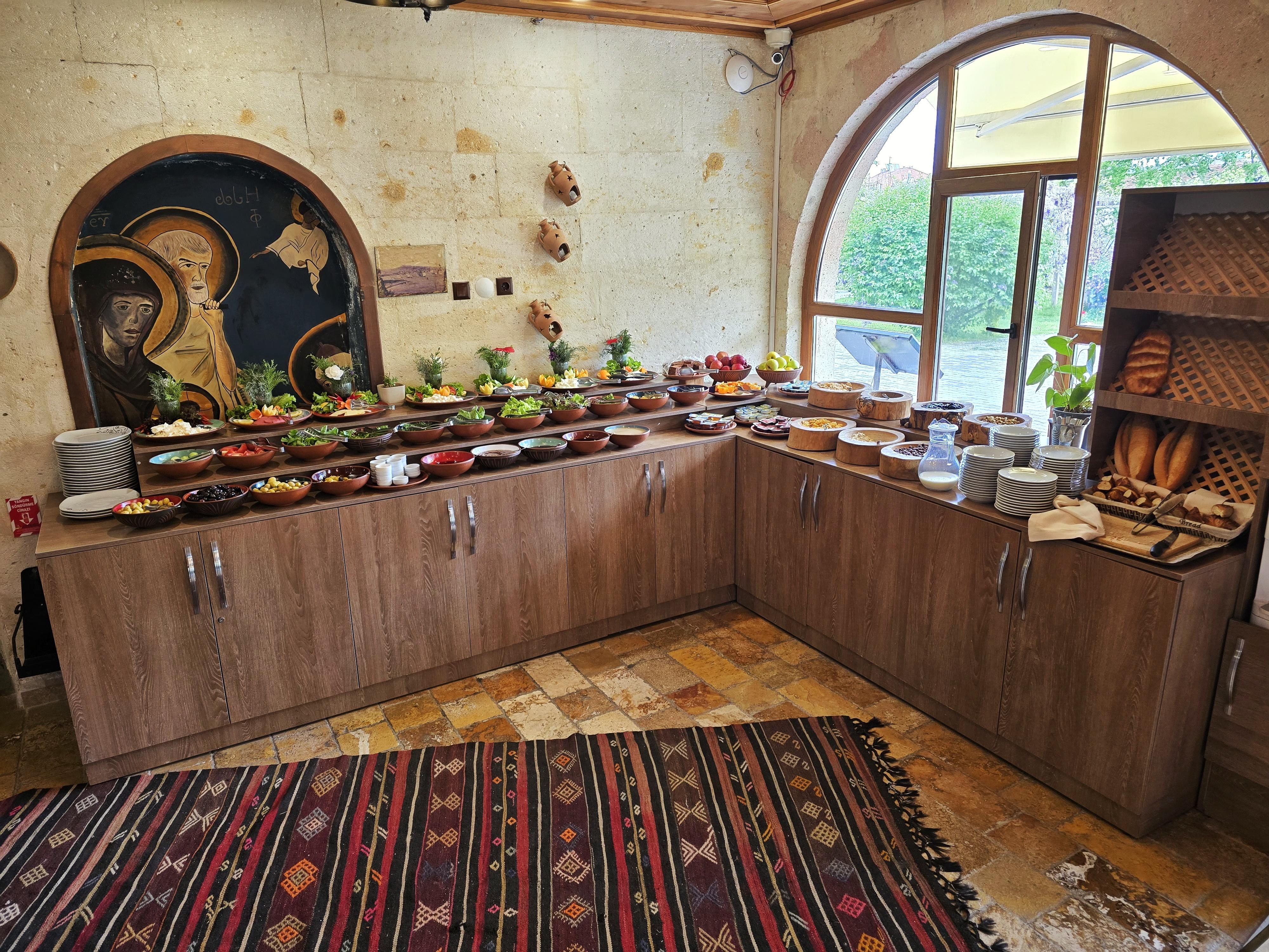 Amazing free Turkish breakfast!