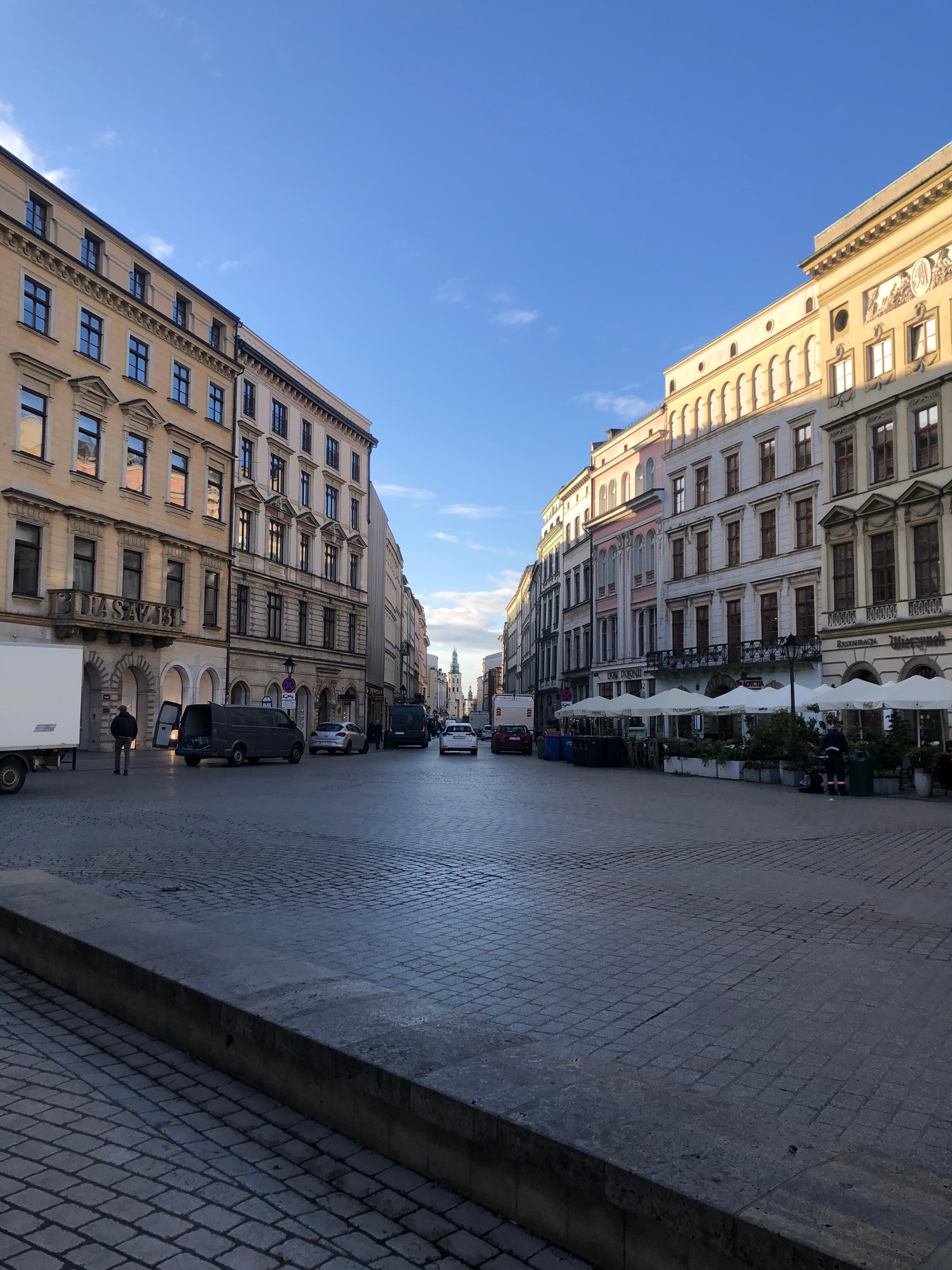 The street towards the wawel 