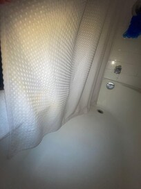 Dirty shower curtain