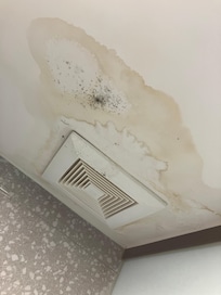 exhaust air defective and with mold