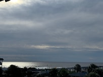 View of ocean from our balcony