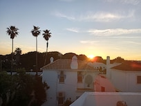 Evening, look over neighbourhood.