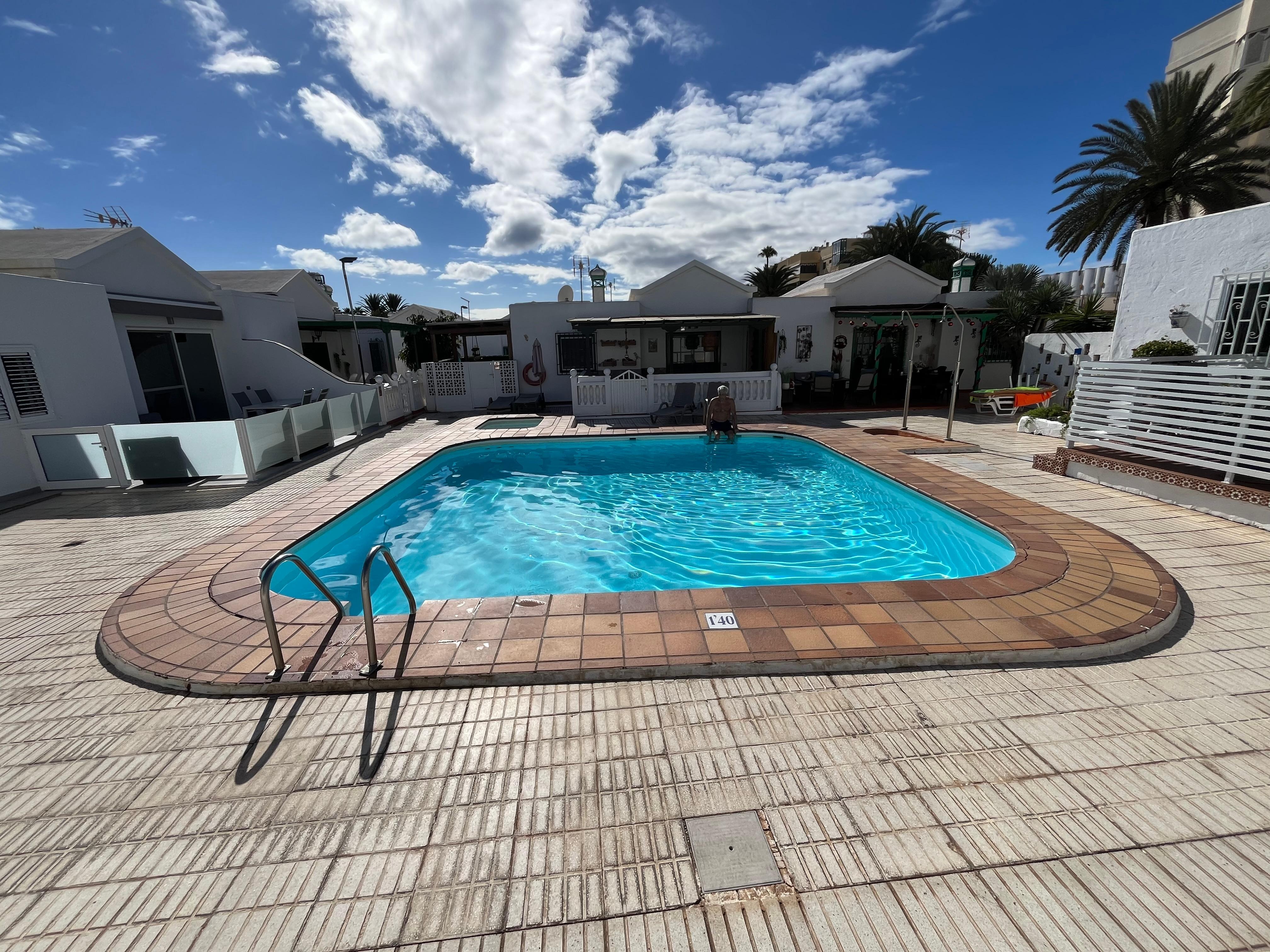 Had the pool all to ourselves 