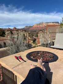 Beautiful Fire Pit enjoyed