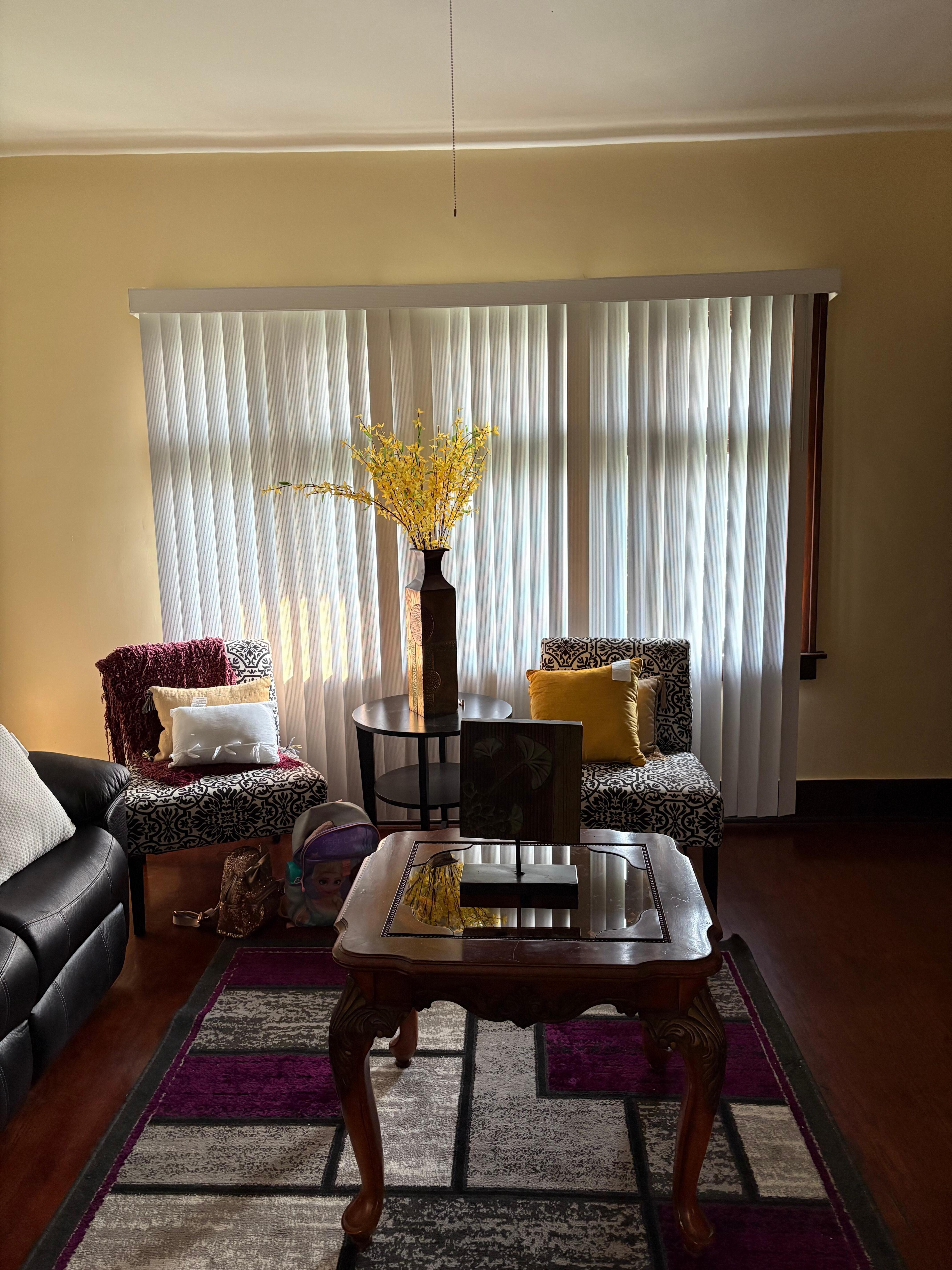 Living room was clean