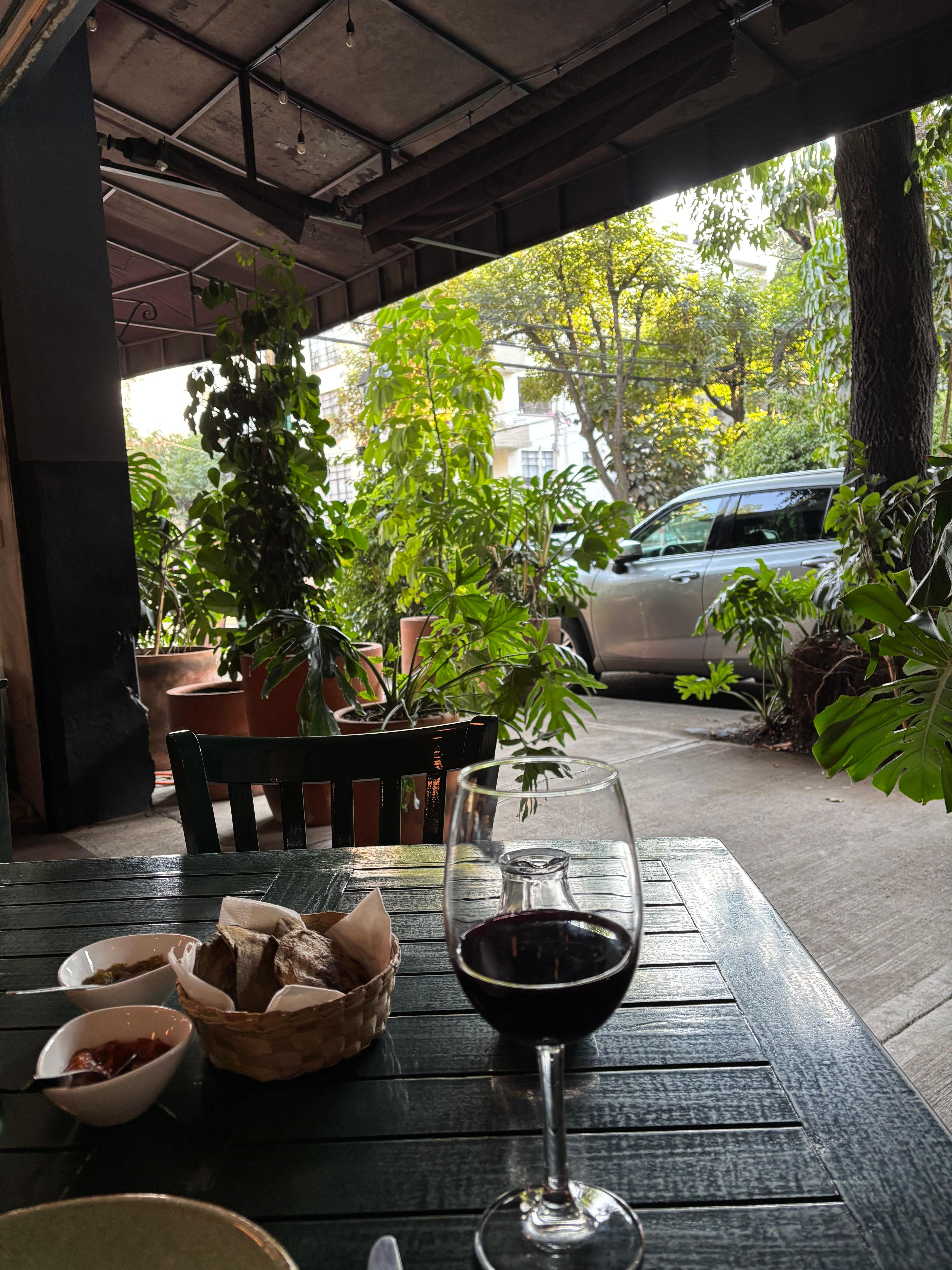 Nico’s restaurant. Fine wine, pricey, but worth it.