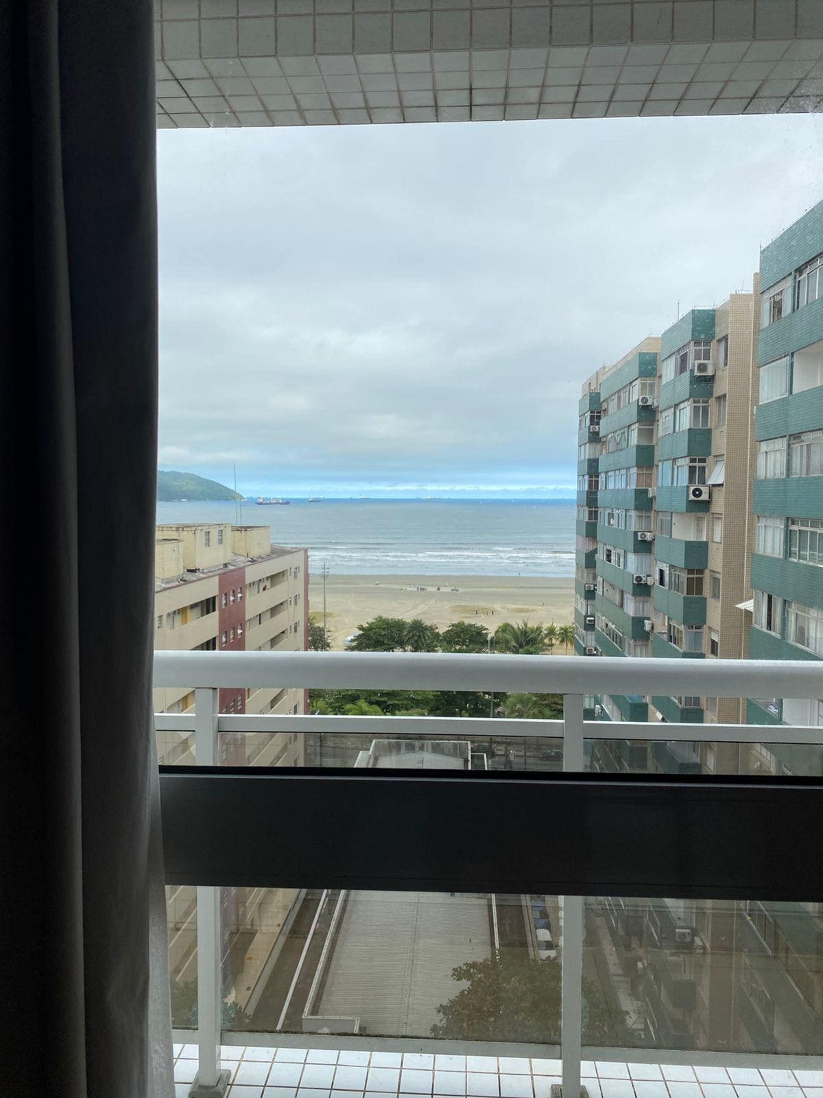 Vista da varanda do quarto.