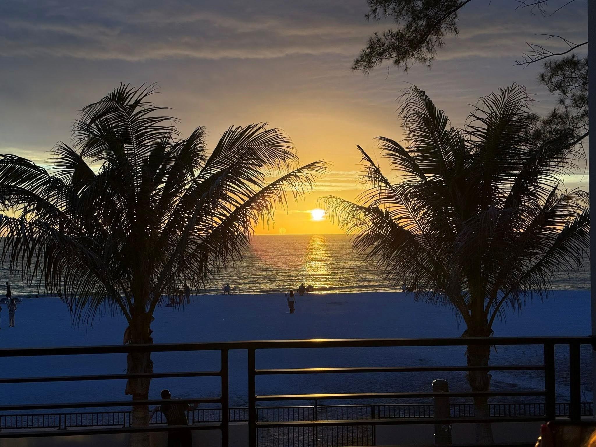 Sunset from you deck. 