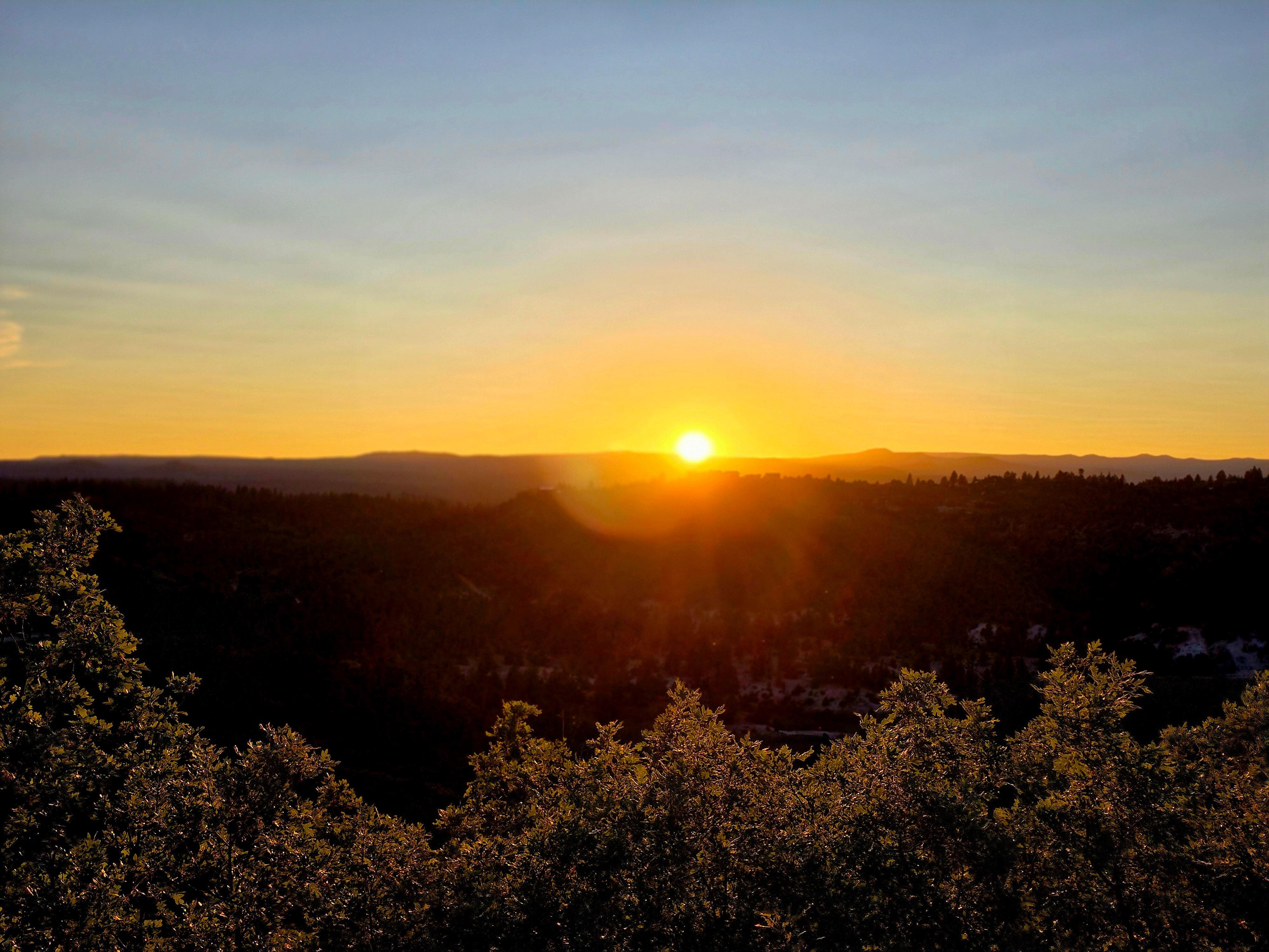 Sunset from the deck