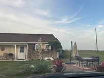Path to beach to the right of the house