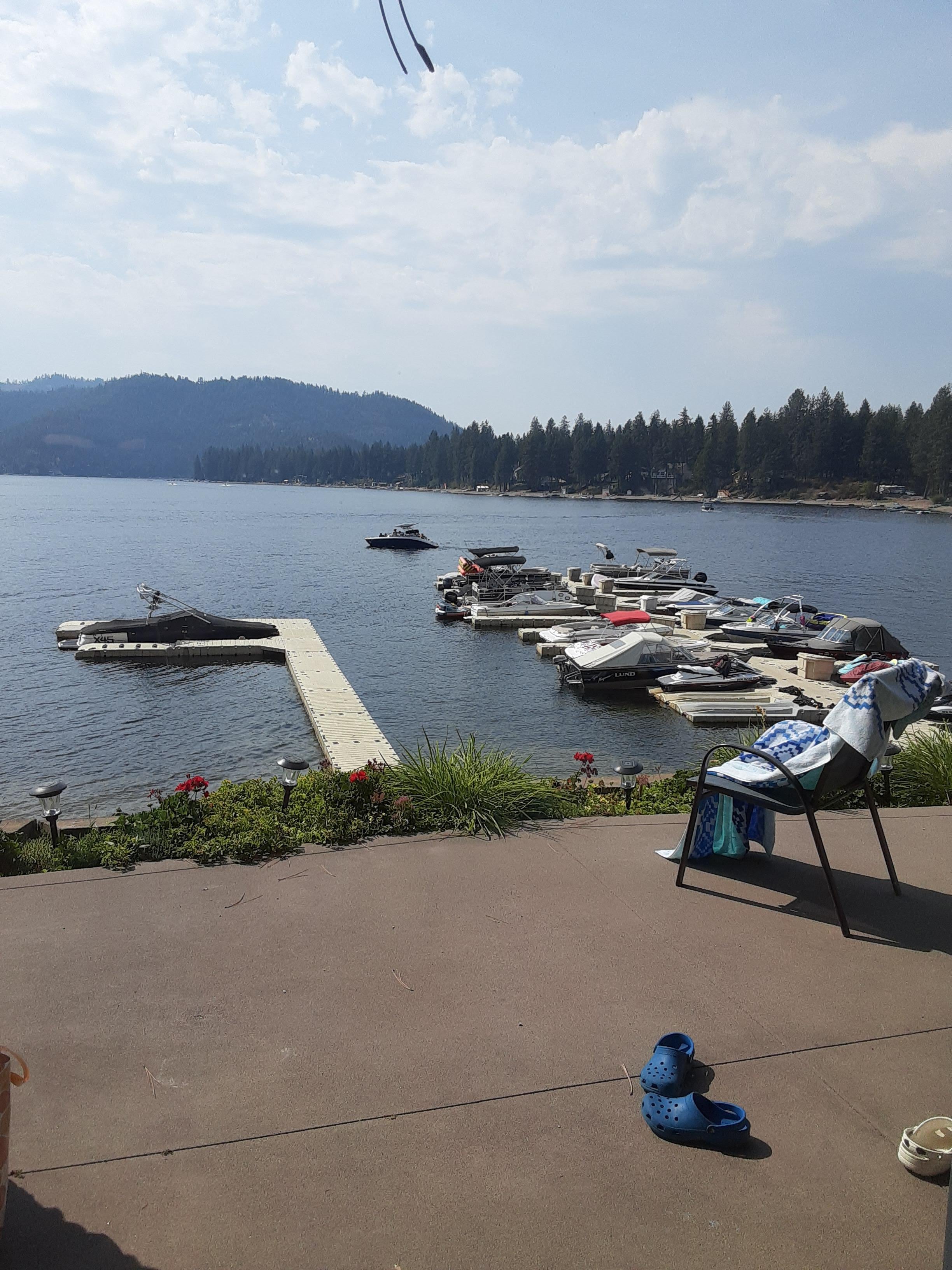 View from patio and the house dock.