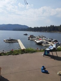 View from patio and the house dock.