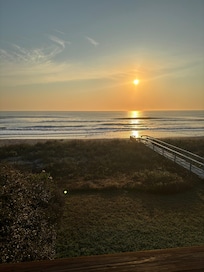 Beautiful sunrise from the deck.