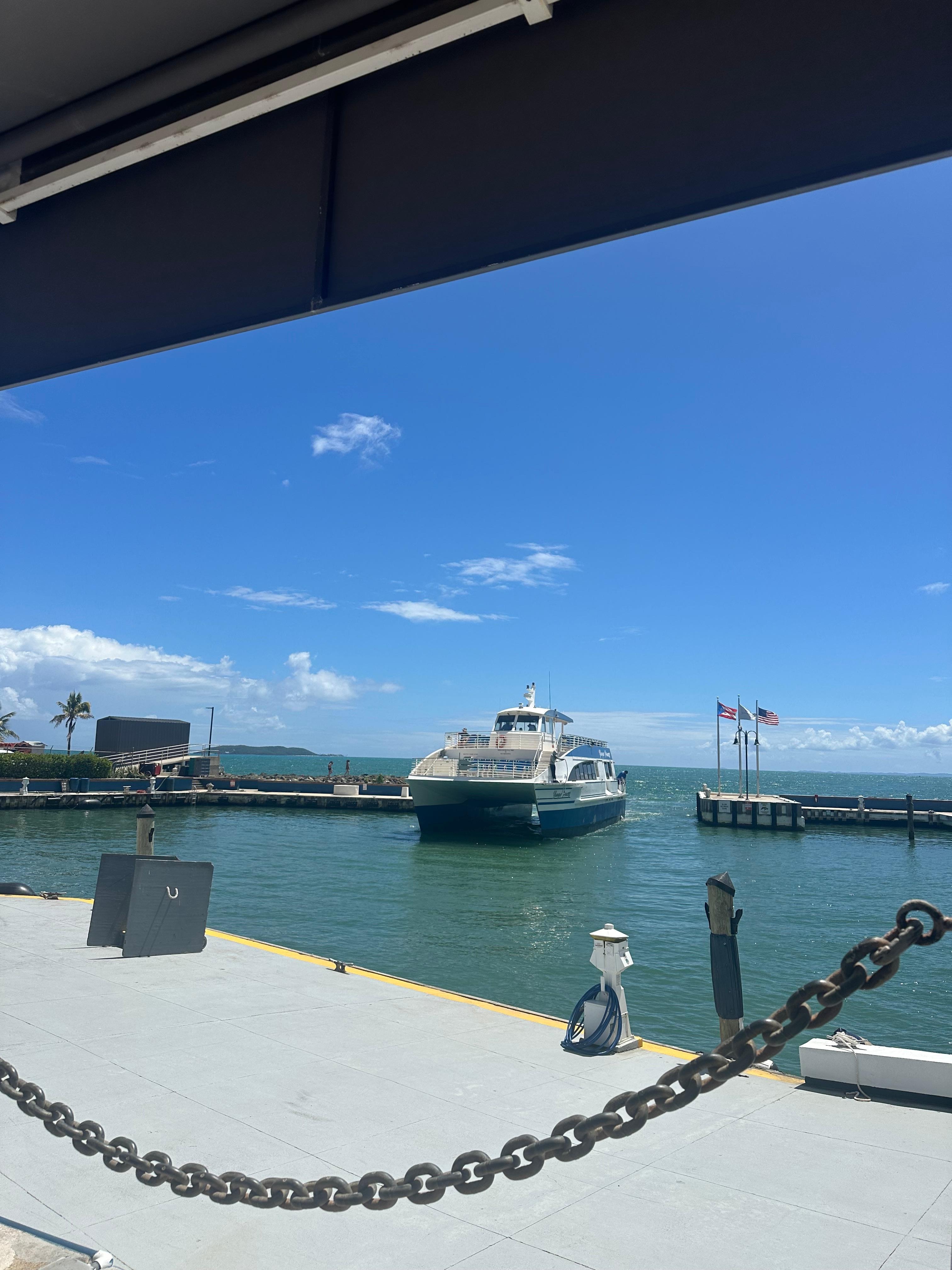 Waiting to board the boat 