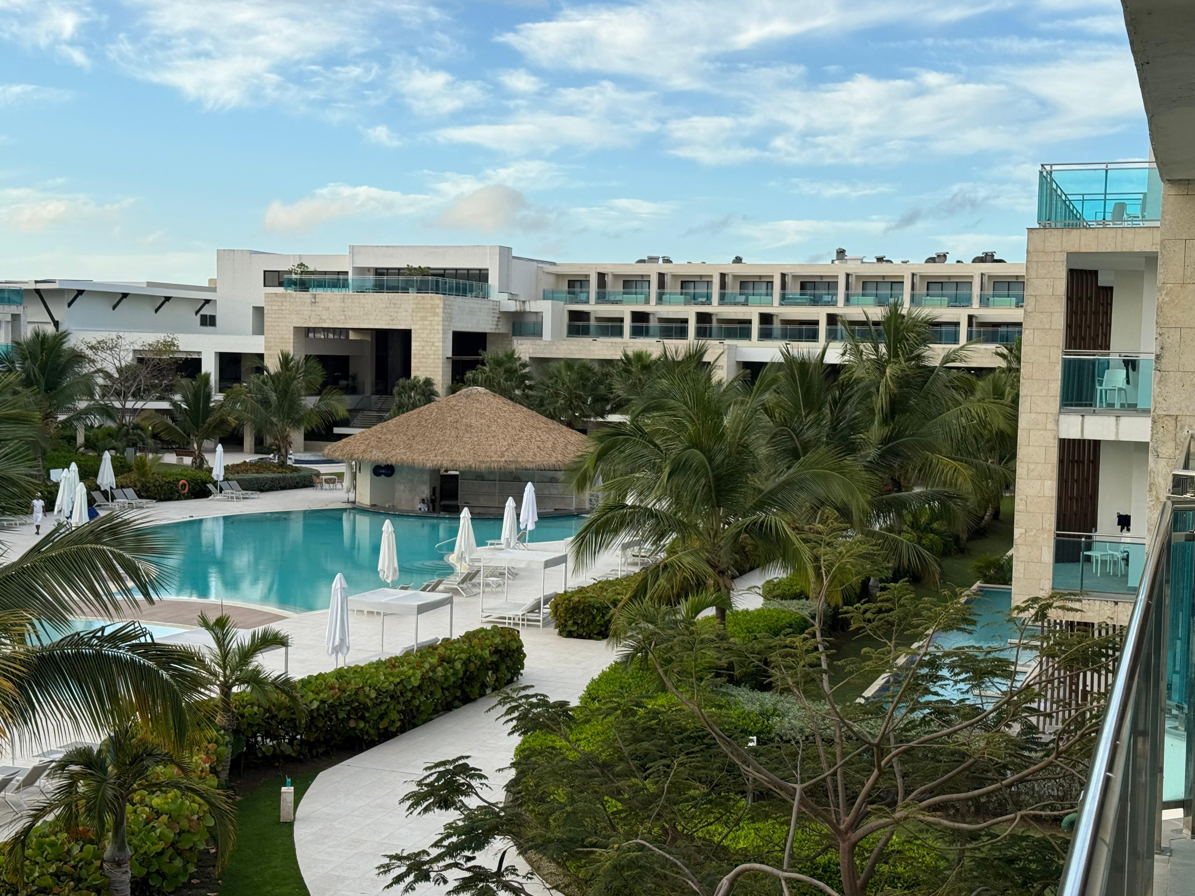 View from one side of balcony.