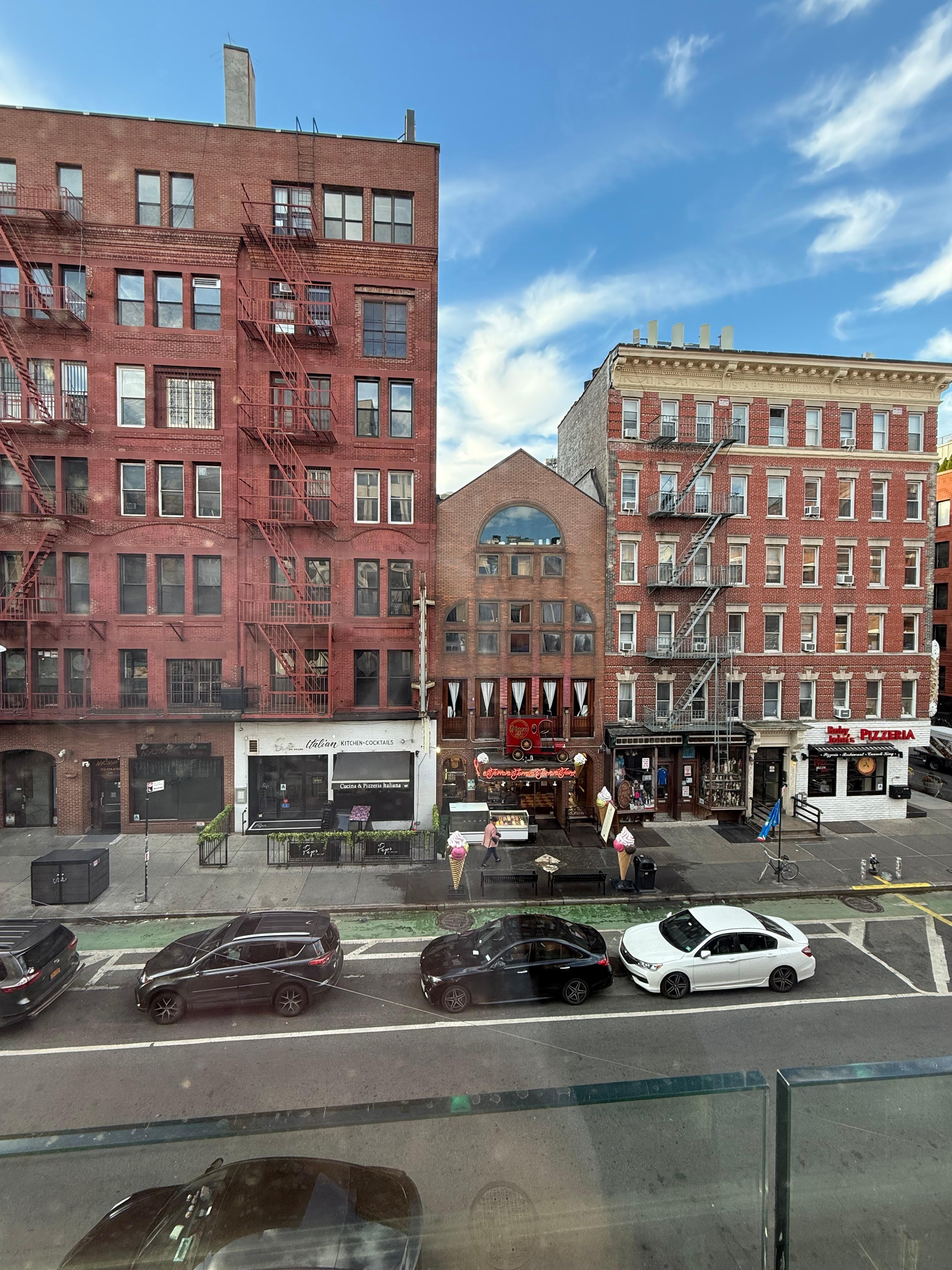 The street view through room window