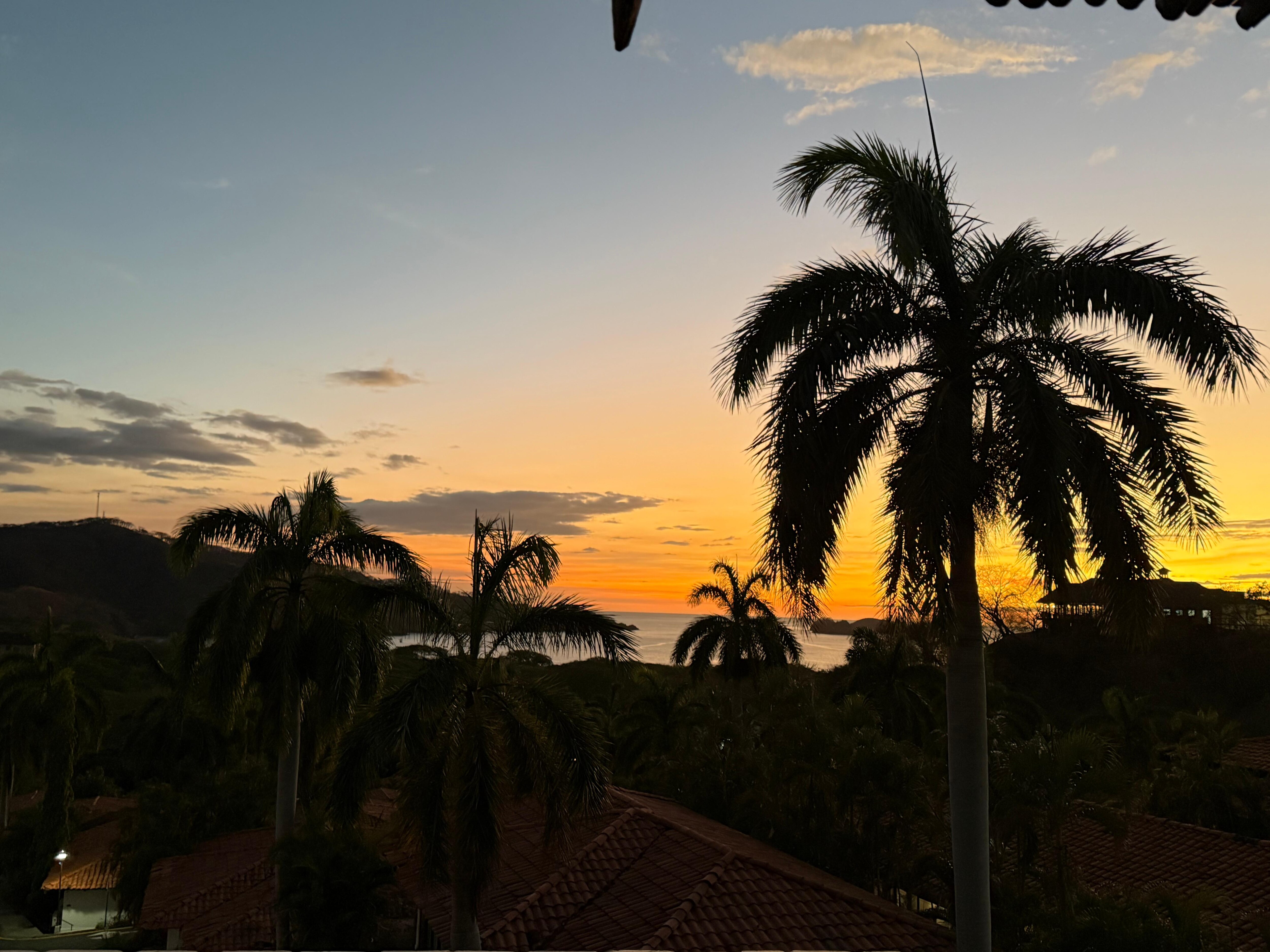 Sunset view from the condo