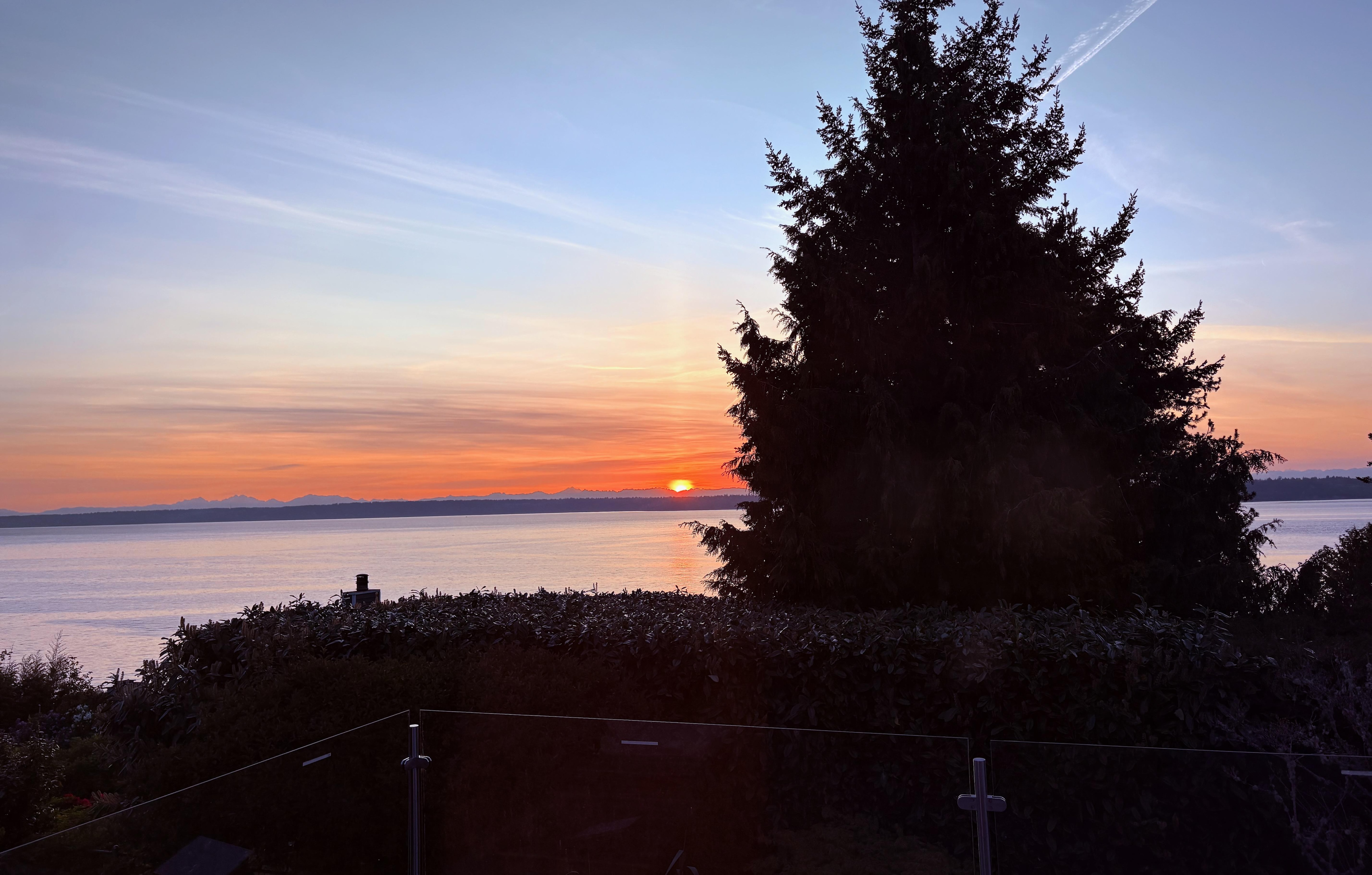 Sunrise from the deck