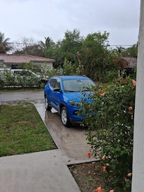 Looking out the front door