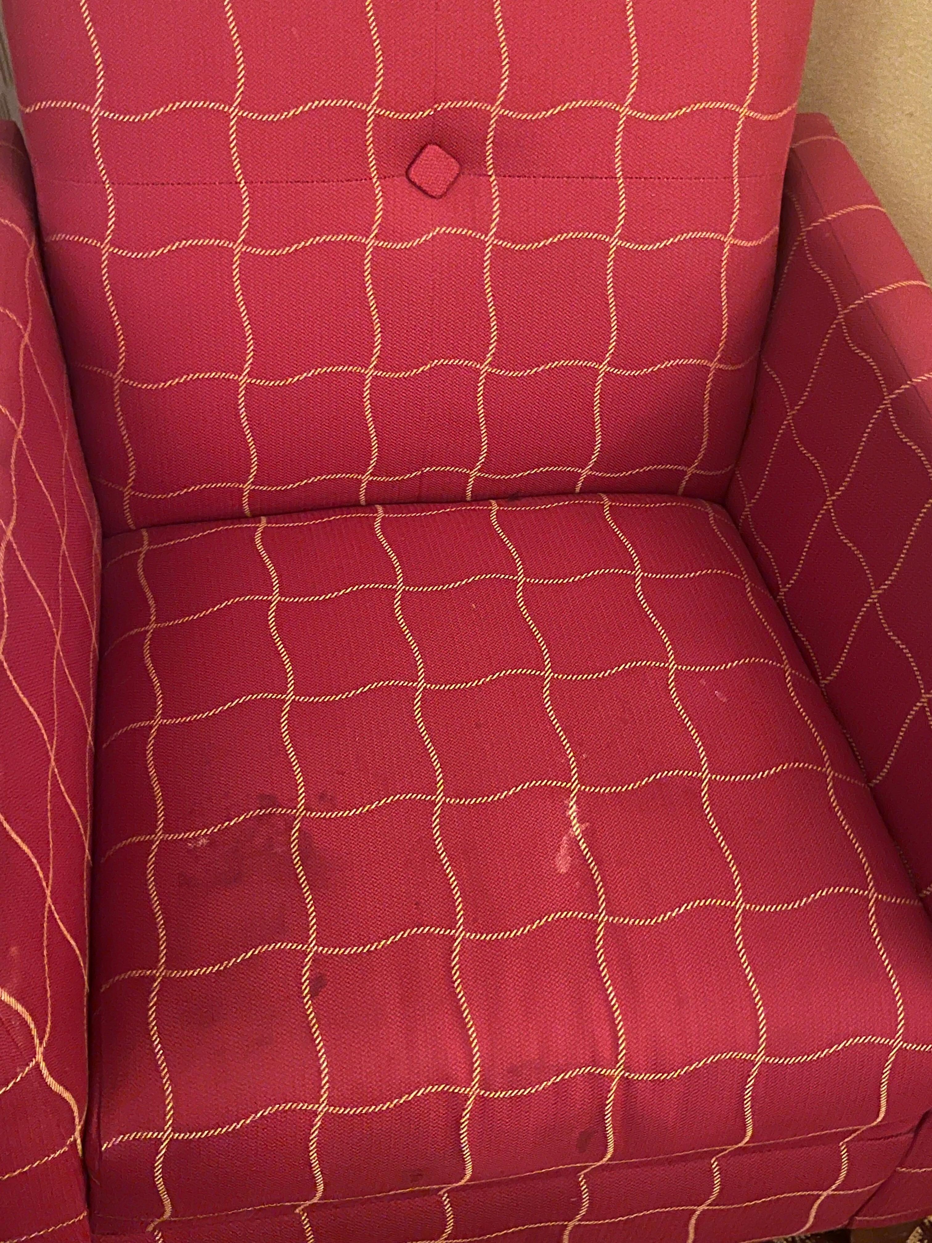 Dirty stained furniture in our room, did not sit on that chair