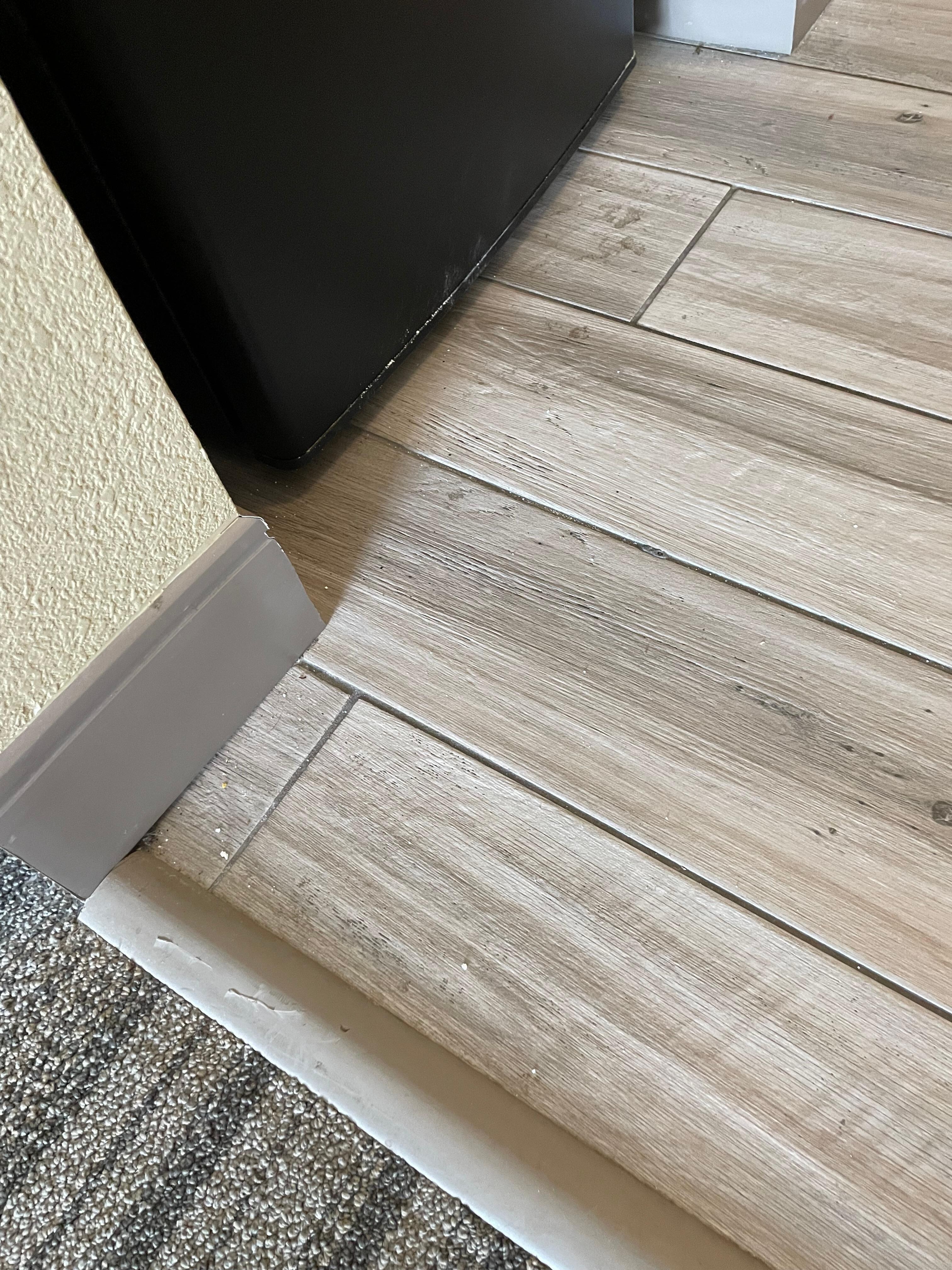 Dirty dirty floors in the first room 