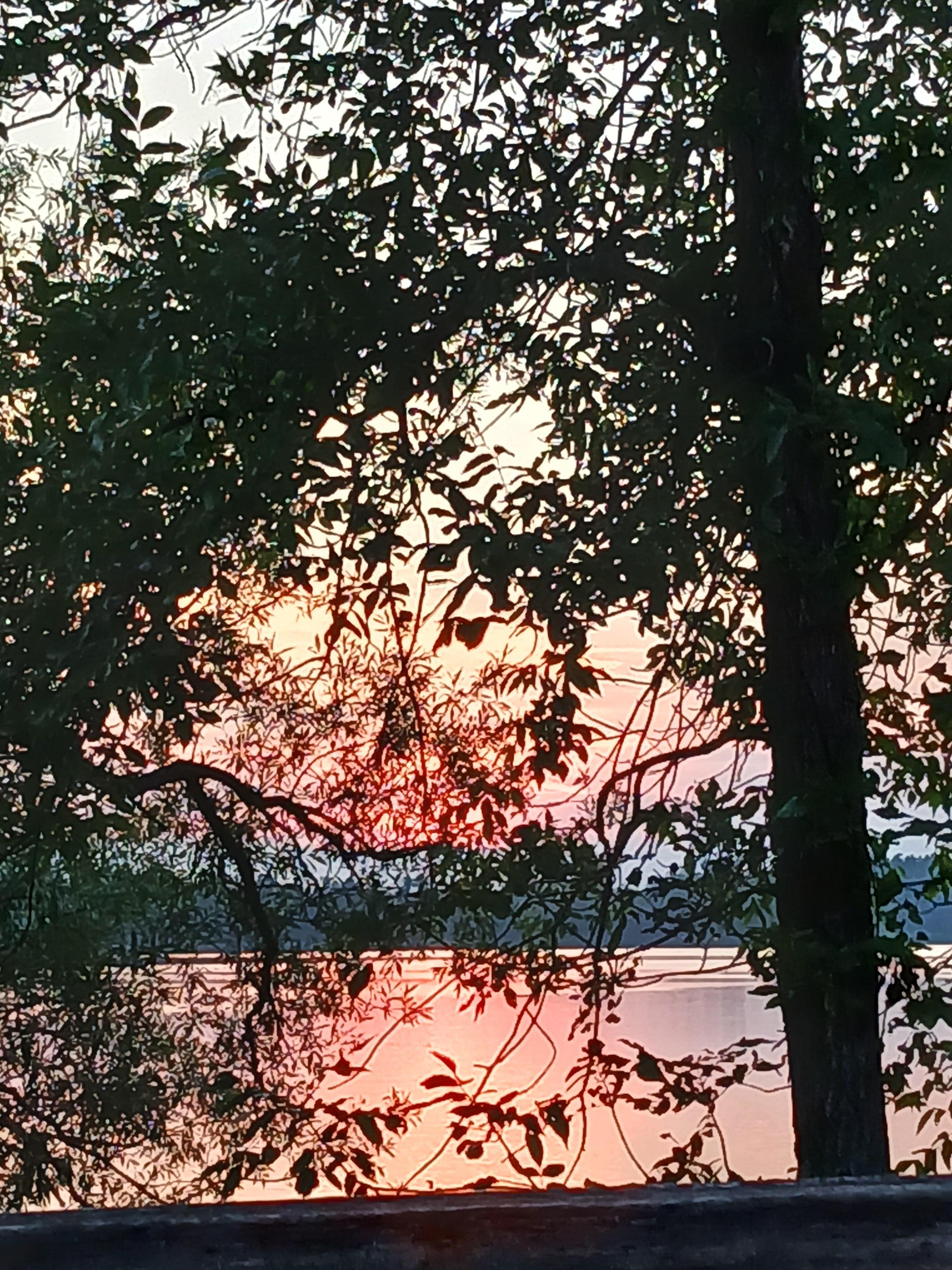 Amazing sunset right out of the patio doors