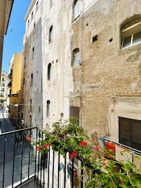 View from room on balcony