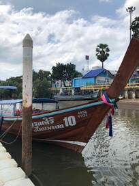 Long tail boat from Krabi town pier