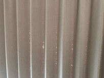 Torn window coverings