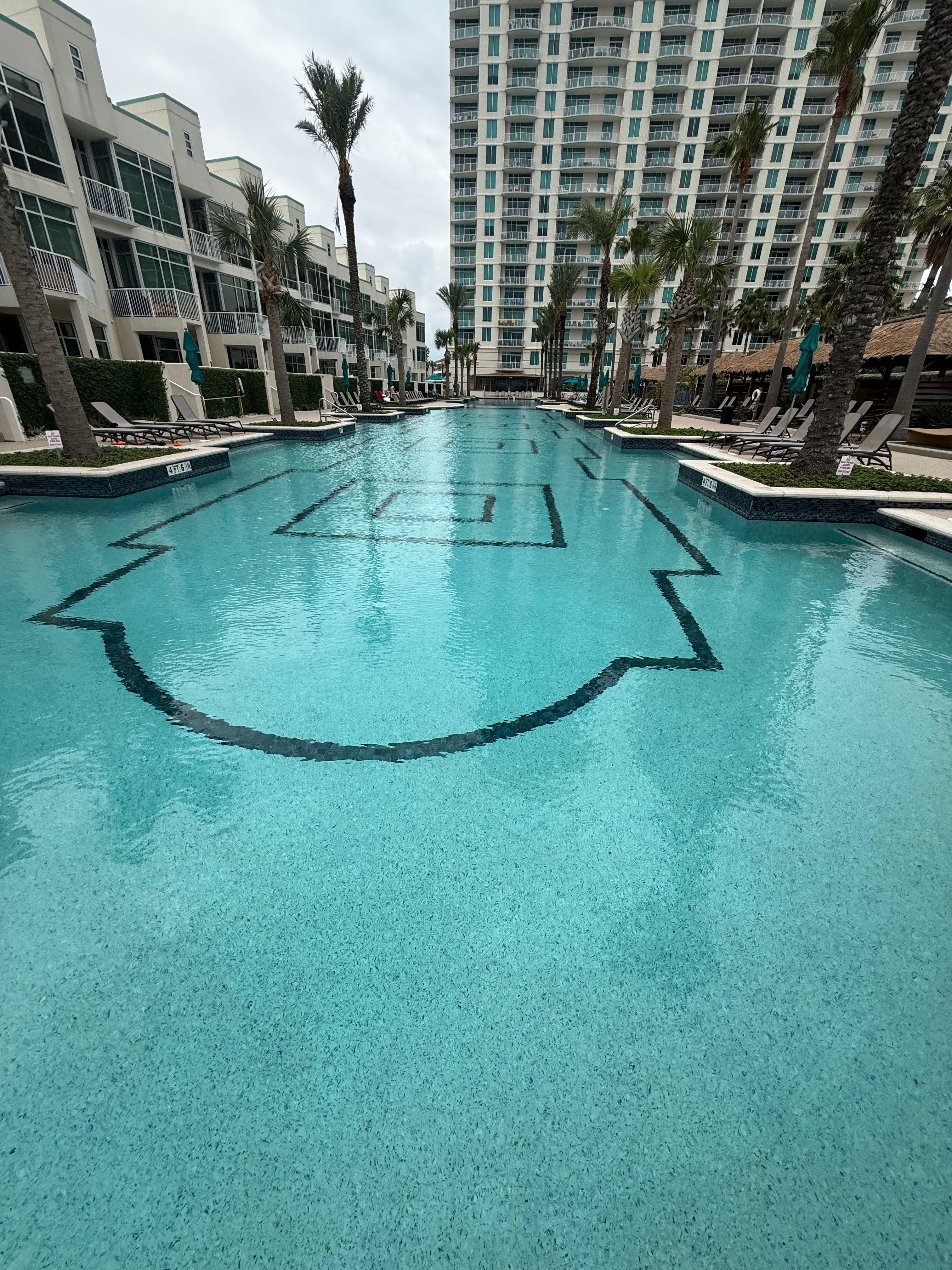 View of the Sapphire from the ocean end of the pool