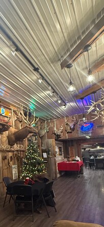 Same great room from the other direction. Kitchen at the end.