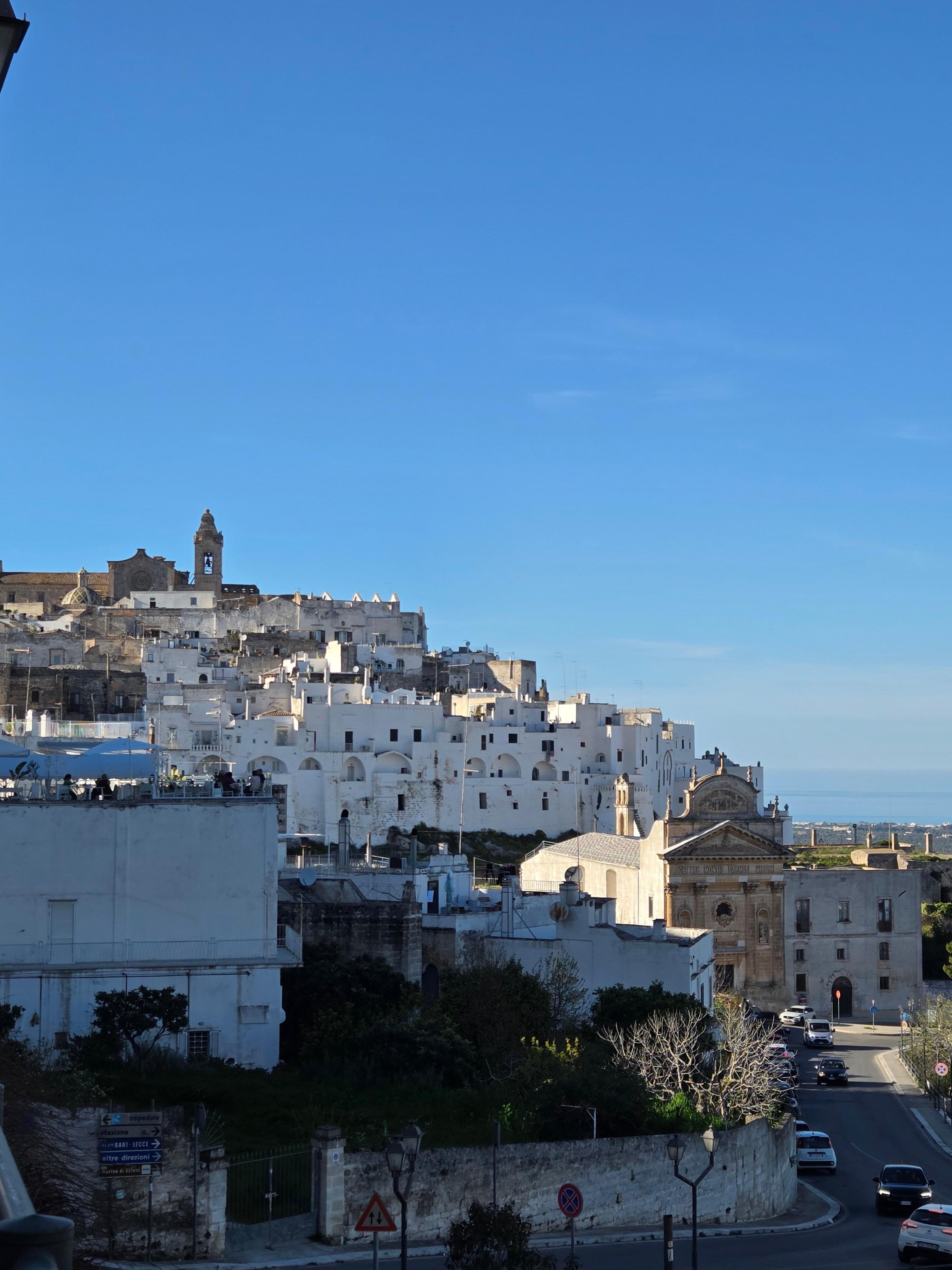 Best view of Ostuni old town - from outside the hotel