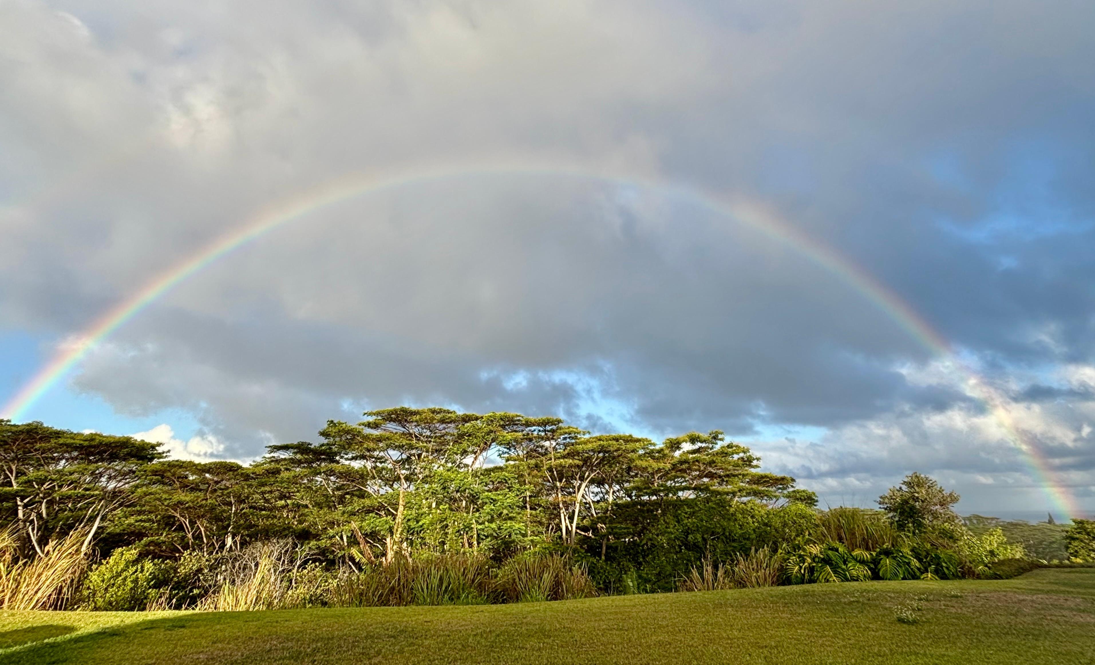 Rainbows were a regular occurrence right outside :)
