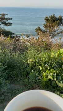 My favoriteâ how easy it was to enjoy the view. I crossed the quiet street, sat in the overlook bench, and drank my coffee against the GORGEOUS panorama. I should have more pictures but I was in the moment.