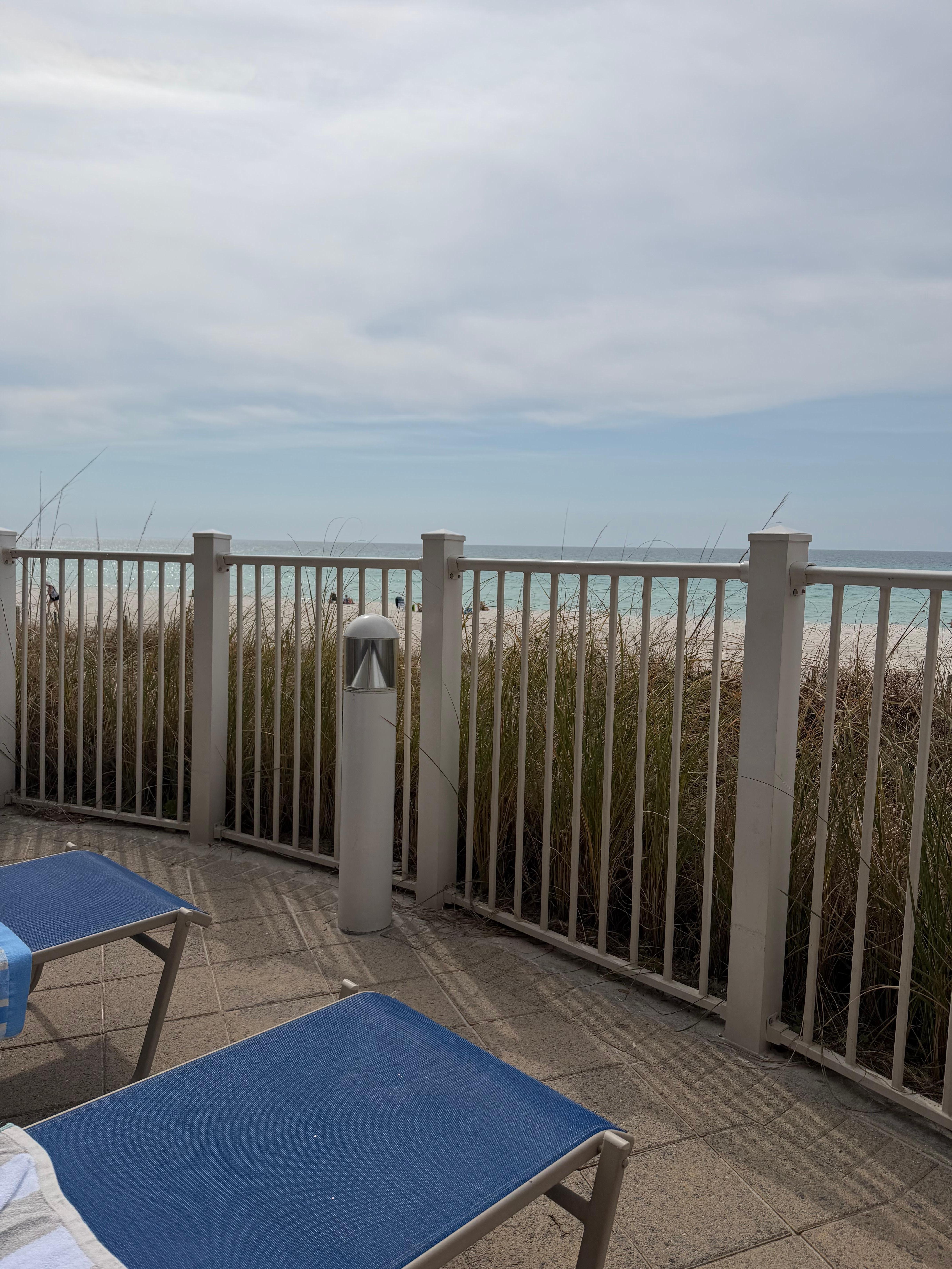 The best view from the sundeck by the appropriately heated pool 