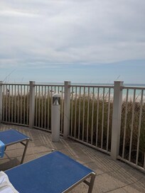 The best view from the sundeck by the appropriately heated pool