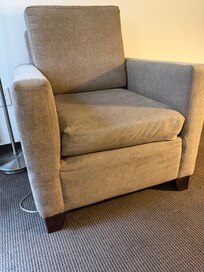 Worn and dirty furniture.