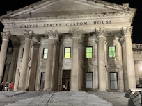 The US Customs House! Magnificent structure, closer to the pier! Loved it